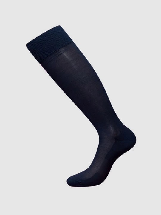 Foto van product zd ZERO DEFECTS Kniekousen '100% Mercerized cotton' navy
