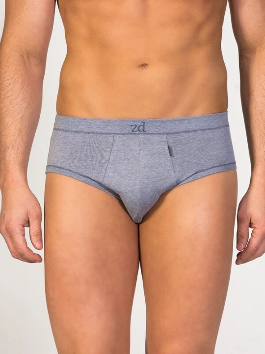 Foto van product zd ZERO DEFECTS Slip 'Mini Egyptian cotton' blauw denim