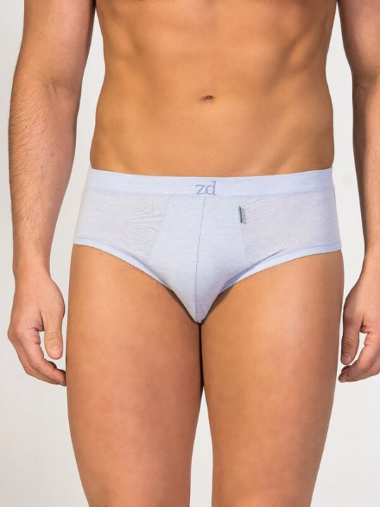Foto van product zd ZERO DEFECTS Slip 'Mini Egyptian cotton' lichtblauw