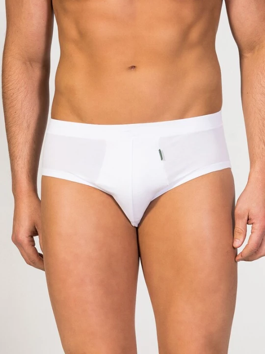 Foto van product zd ZERO DEFECTS Slip 'Mini Egyptian cotton' wit