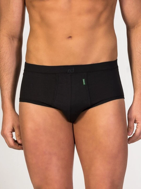 Foto van product zd ZERO DEFECTS Slip 'Saturno Soy fiber' zwart