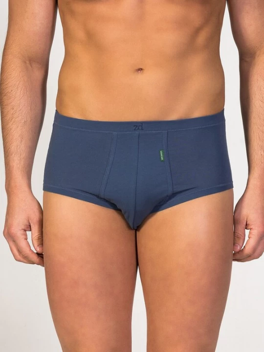 Foto van product zd ZERO DEFECTS Slip 'Senior Egyptian cotton' donkerblauw