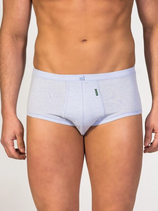 Foto van product zd ZERO DEFECTS Slip 'Senior Egyptian cotton' lichtblauw