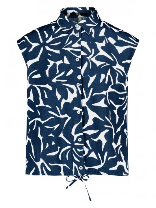 Foto van product zero Blouse navy / wit