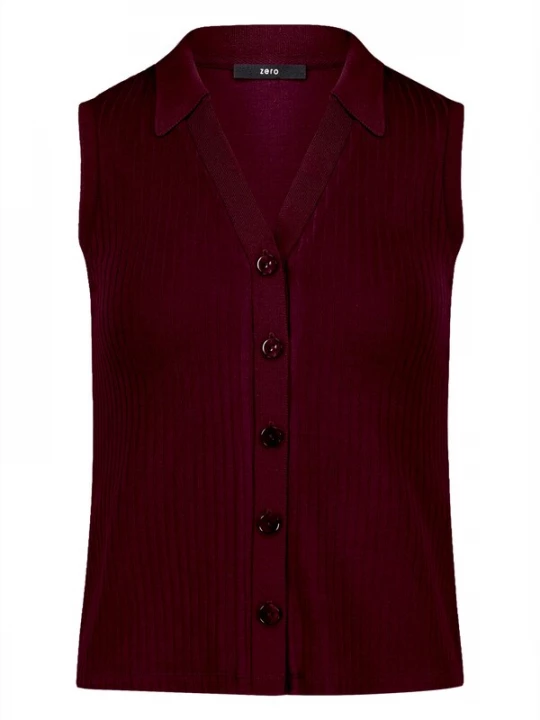 Foto van product zero Gebreide bodywarmer cyclaam