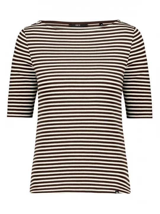 Foto van product zero Shirt ecru / bruin