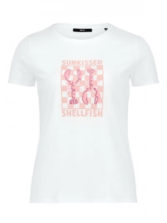 Foto van product zero Shirt rosa / wit