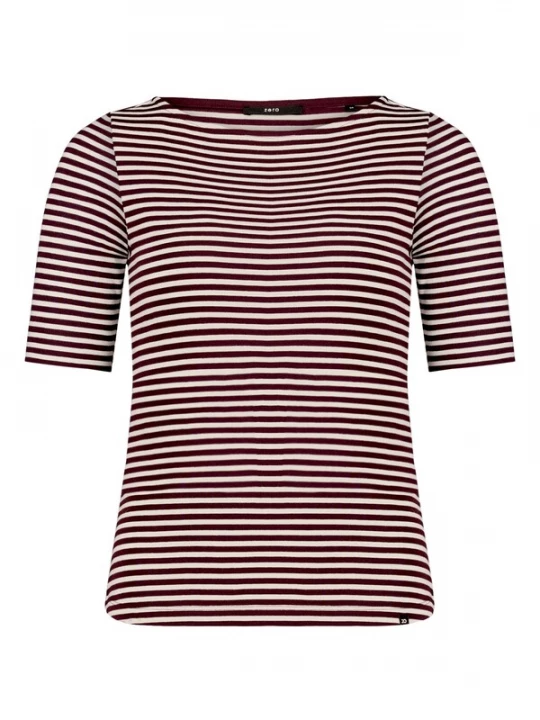 Foto van product zero Shirt wijnrood / offwhite
