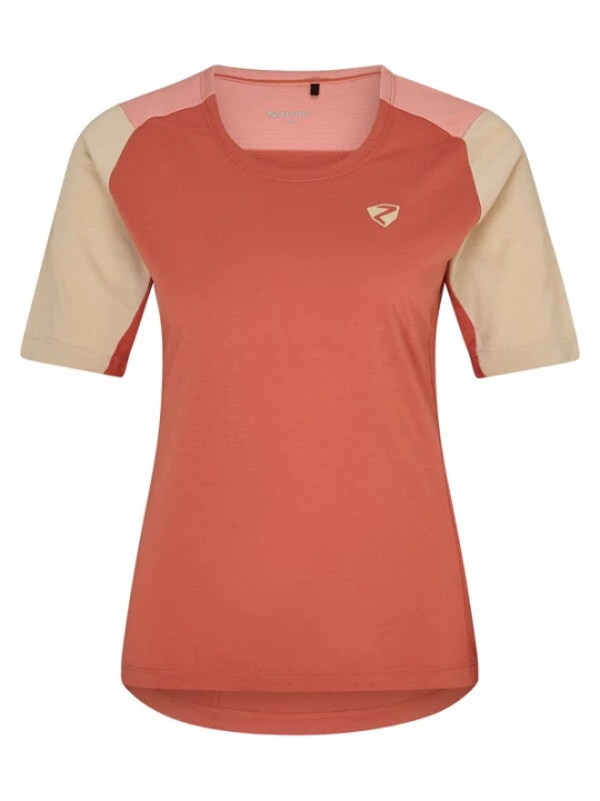 Foto van product ZIENER Shirt 'Nestonia' beige / kreeft / zalm roze