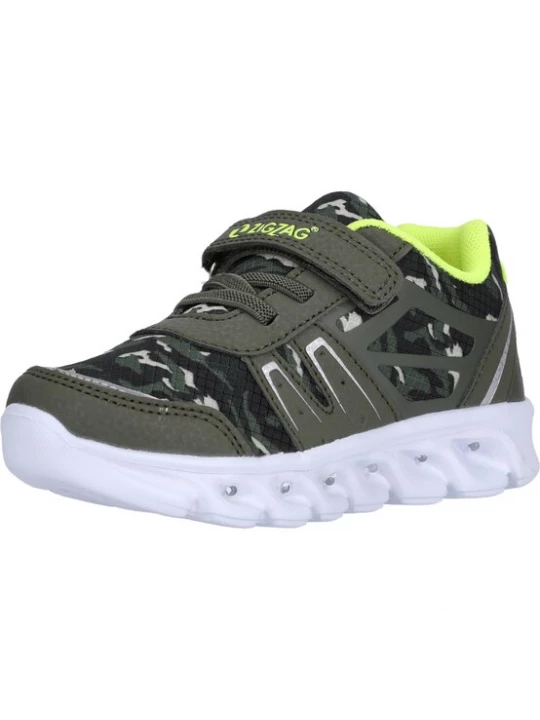 Foto van product ZigZag Sneakers 'Velund' olijfgroen / wit