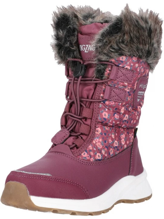 Foto van product ZigZag Snowboots 'Wesend' lichtbruin / lichtgeel / rosa / framboos