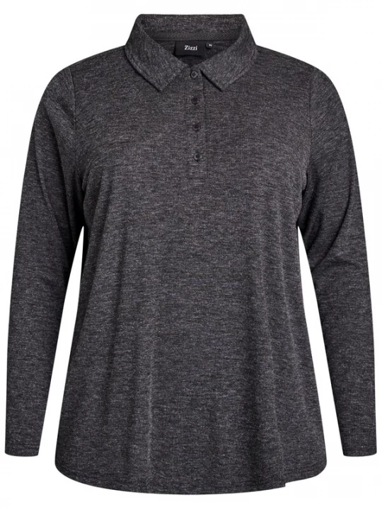 Foto van product Zizzi Blouse 'Cainna' donkergrijs