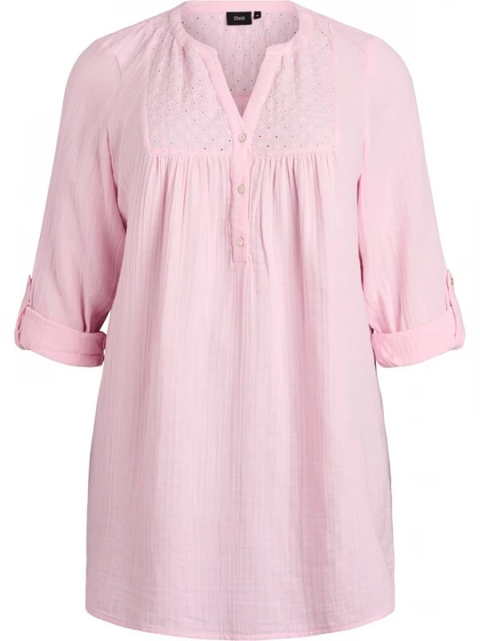 Foto van product Zizzi Blouse 'Cavivu' lichtrood