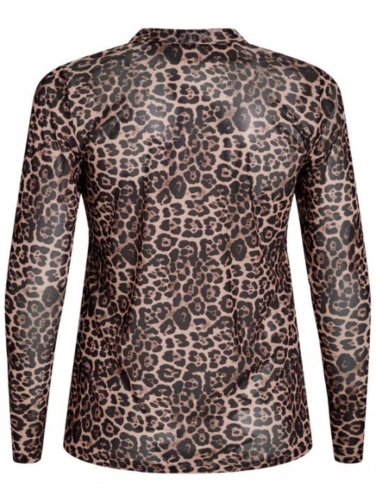 Foto van product Zizzi Blouse 'Eleah' bruin / zwart