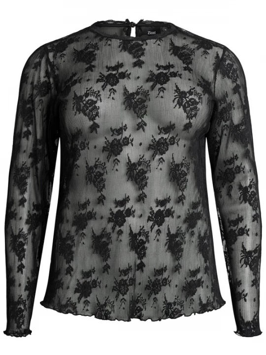 Foto van product Zizzi Blouse 'Erosa' zwart