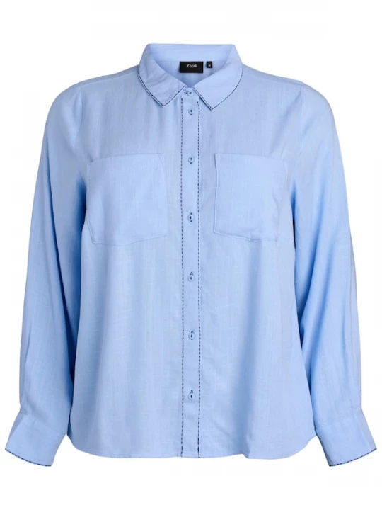 Foto van product Zizzi Blouse 'Esmile' lichtblauw