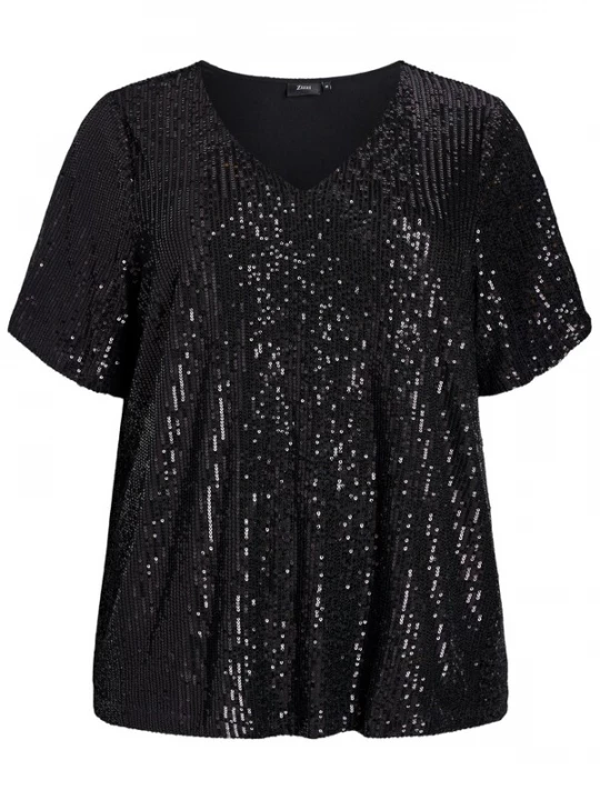 Foto van product Zizzi Blouse 'Mlina' zwart