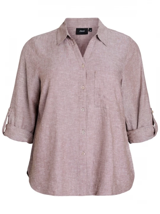 Foto van product Zizzi Blouse 'VLina' bruin