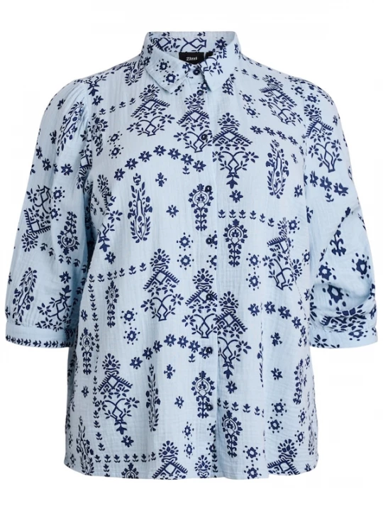 Foto van product Zizzi Blouse 'VVIVA' blauw