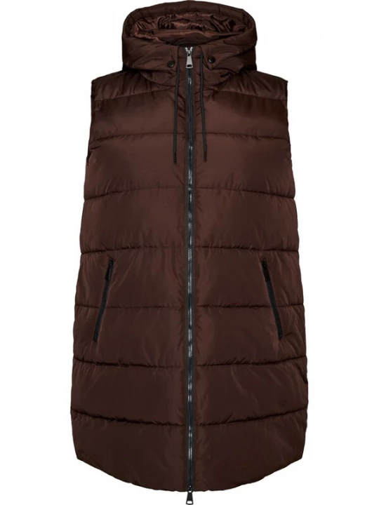 Foto van product Zizzi Bodywarmer 'CARYLIE' donkerbruin