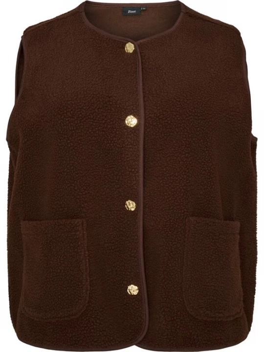 Foto van product Zizzi Bodywarmer donkerbruin