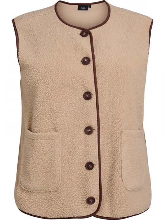 Foto van product Zizzi Bodywarmer 'MTEA' beige / bruin