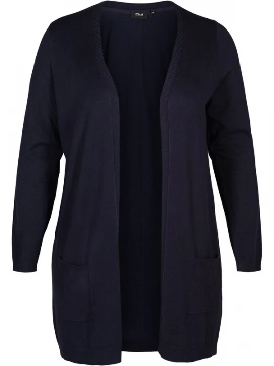 Foto van product Zizzi Gebreid vest 'CARRIE' blauw