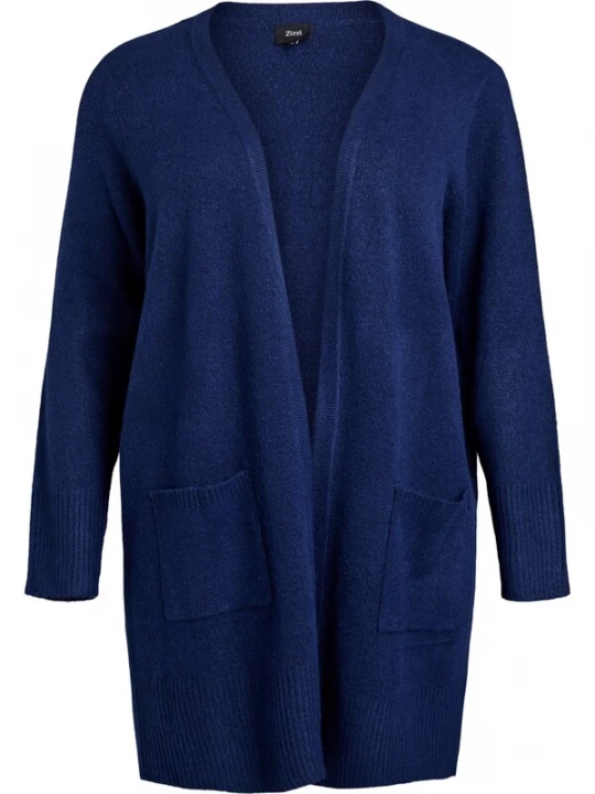 Foto van product Zizzi Gebreid vest 'Casunny' donkerblauw