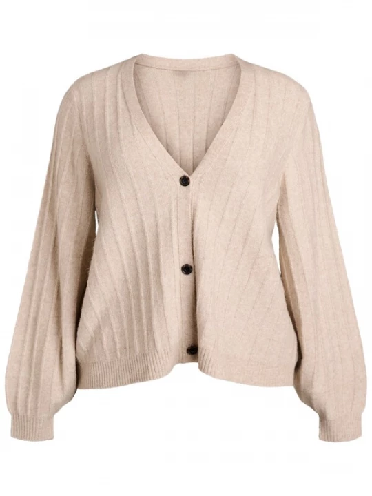 Foto van product Zizzi Gebreid vest 'Cavista' beige