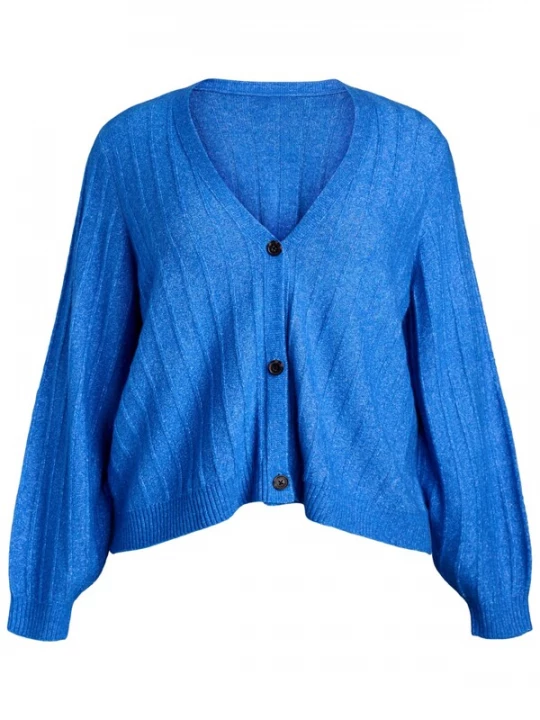 Foto van product Zizzi Gebreid vest 'Cavista' blauw