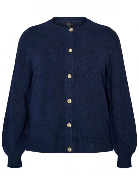 Foto van product Zizzi Gebreid vest 'Cavista' donkerblauw
