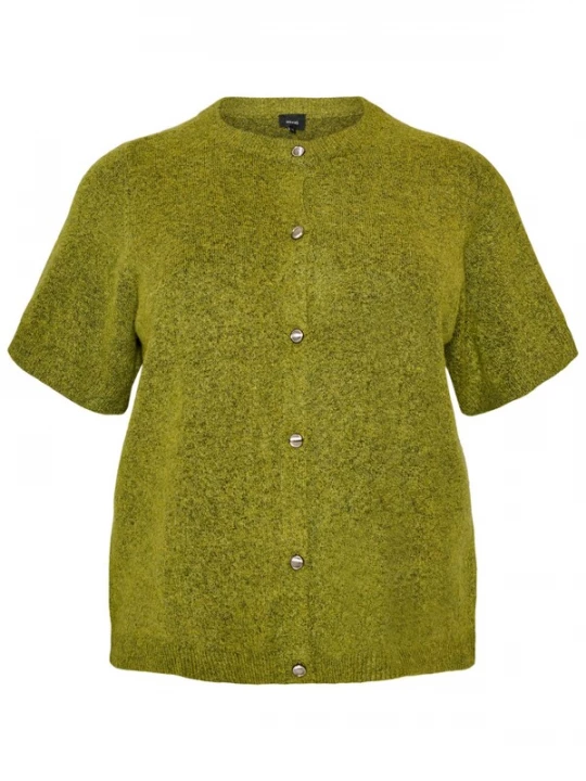 Foto van product Zizzi Gebreid vest 'CAVISTA' olijfgroen