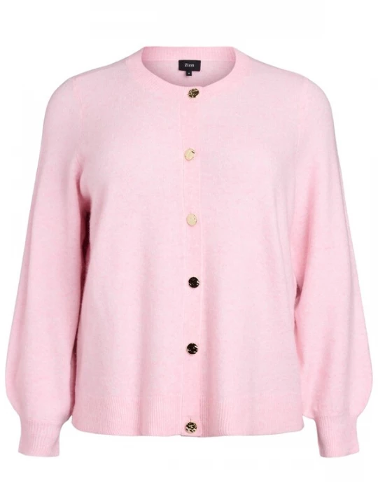 Foto van product Zizzi Gebreid vest 'Cavista' roze gemêleerd
