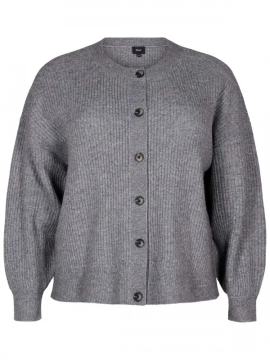 Foto van product Zizzi Gebreid vest grijs