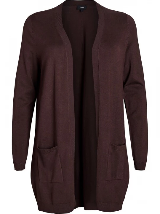 Foto van product Zizzi Gebreid vest 'MCARRIE' bruin
