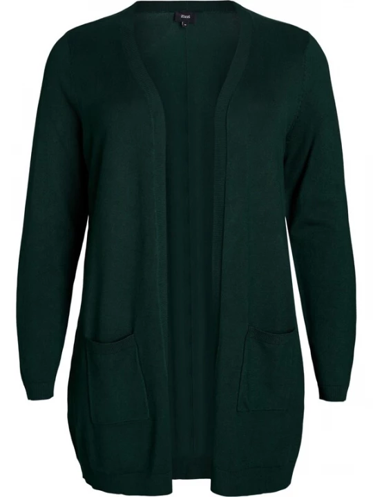Foto van product Zizzi Gebreid vest 'MCARRIE' donkergroen