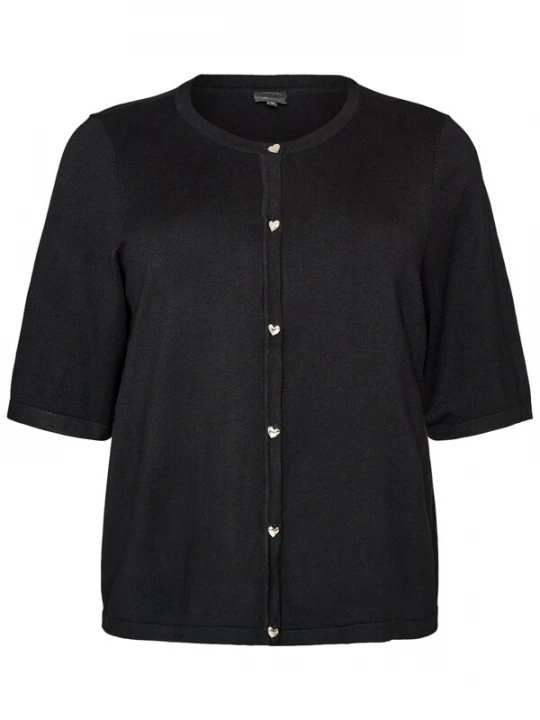 Foto van product Zizzi Gebreid vest 'MCARRIE HEART ' zwart