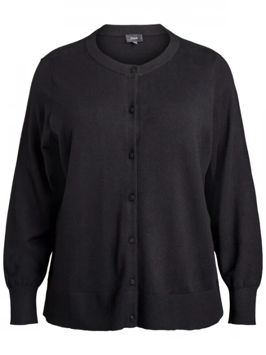 Foto van product Zizzi Gebreid vest 'Mella' zwart