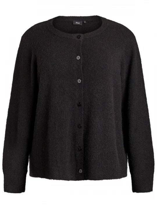 Foto van product Zizzi Gebreid vest 'MVIDA' zwart
