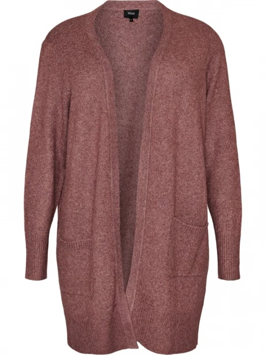 Foto van product Zizzi Gebreid vest 'Sunny' roestrood