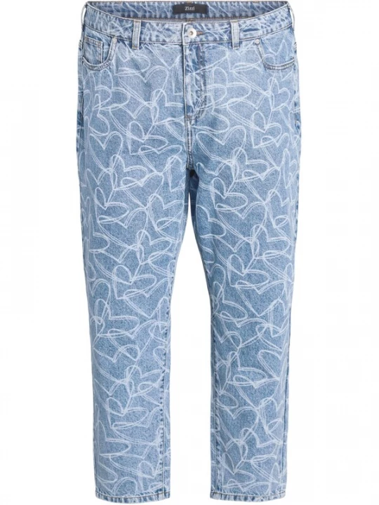 Foto van product Zizzi Jeans 'Mille' lichtblauw / wit