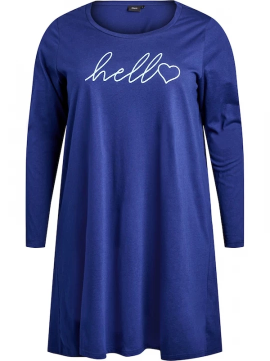 Foto van product Zizzi Pyjama 'Mally' blauw / wit