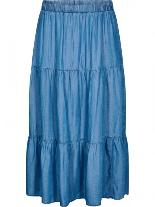 Foto van product Zizzi Rok 'MILLE' blauw denim