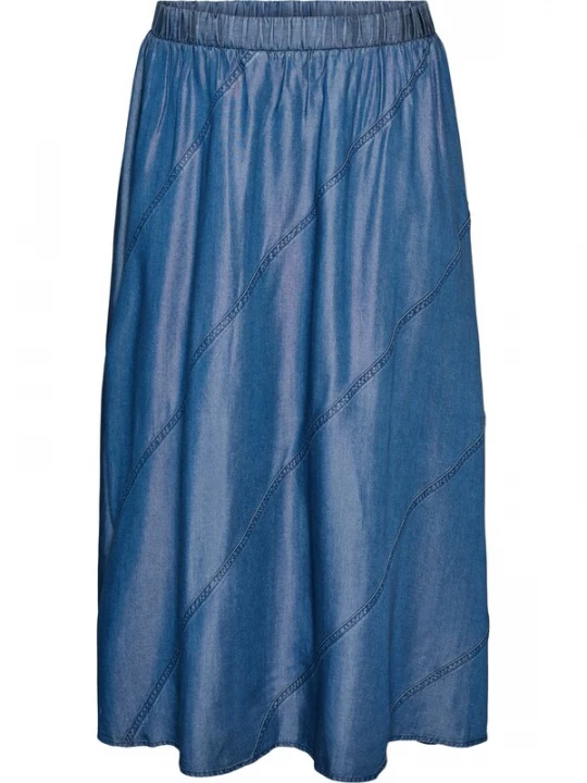 Foto van product Zizzi Rok 'VMILLE' blauw denim
