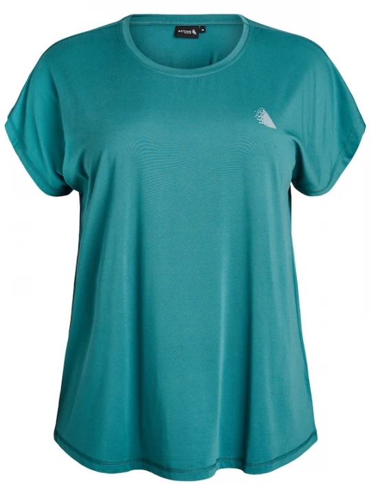 Foto van product Zizzi Shirt 'ABASIC' petrol