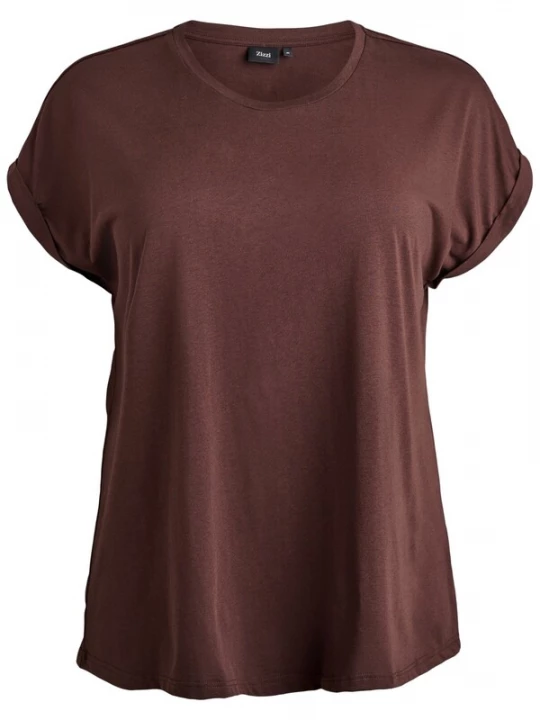 Foto van product Zizzi Shirt 'Katja' donkerbruin