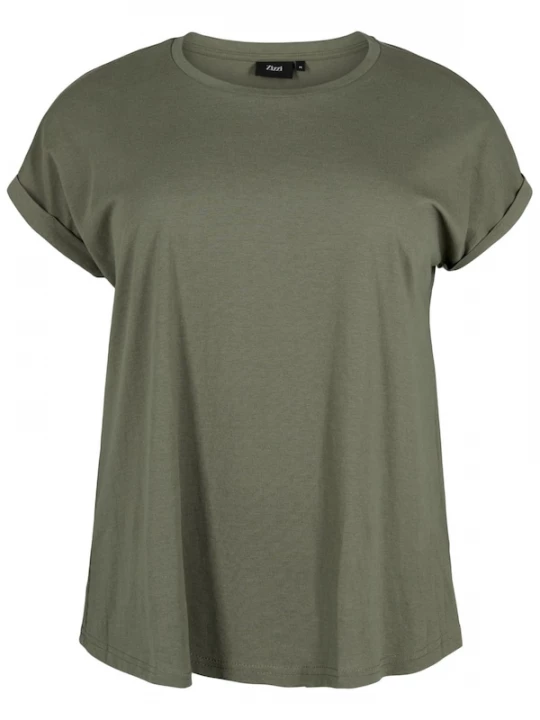 Foto van product Zizzi Shirt 'KATJA' olijfgroen