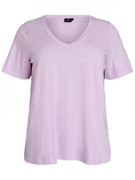 Foto van product Zizzi Shirt 'Mbrea' lichtlila