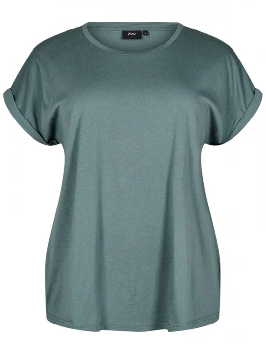 Foto van product Zizzi Shirt 'MKatja' donkergroen
