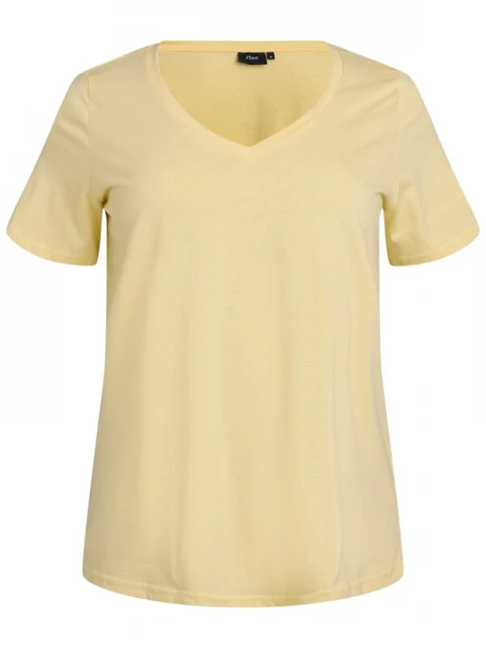 Foto van product Zizzi Shirt 'Mkatja' geel